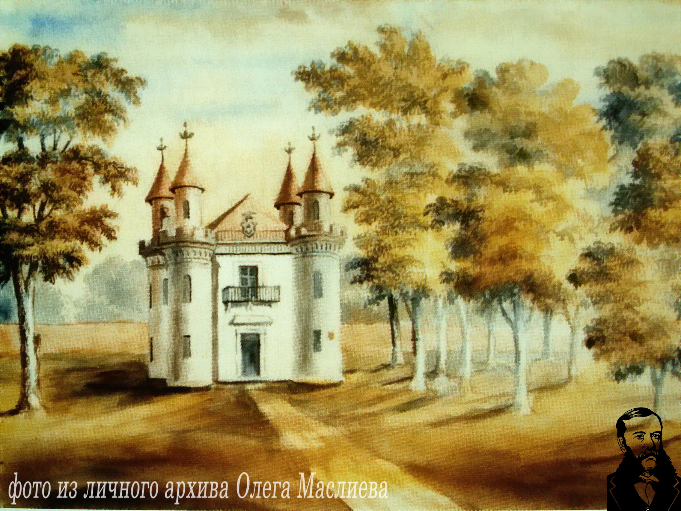 Усадьба Чапских в Станьково. Сокровищница. Рисунок Наполеона Орды.