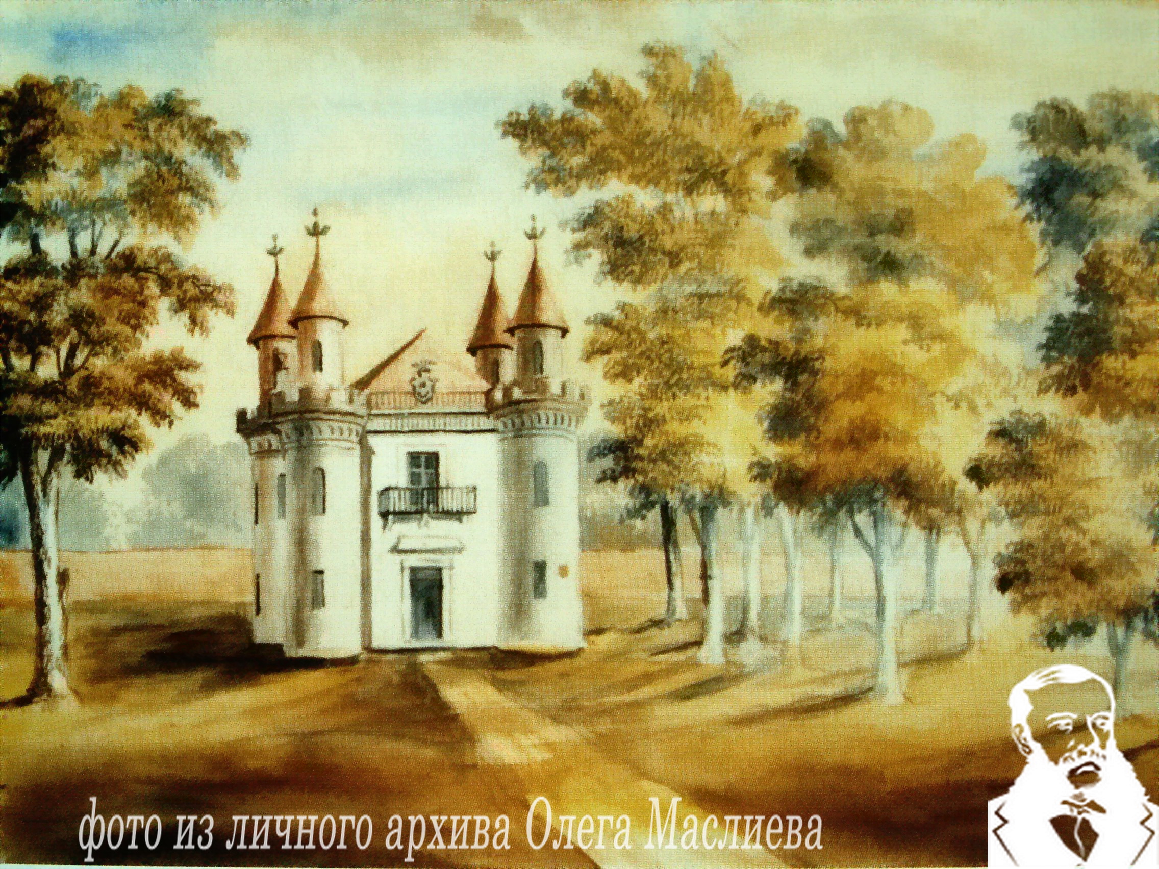 Павильон «Скарбница» в Станьково. Рисунок Н.Орда, 13.07.1876 года 